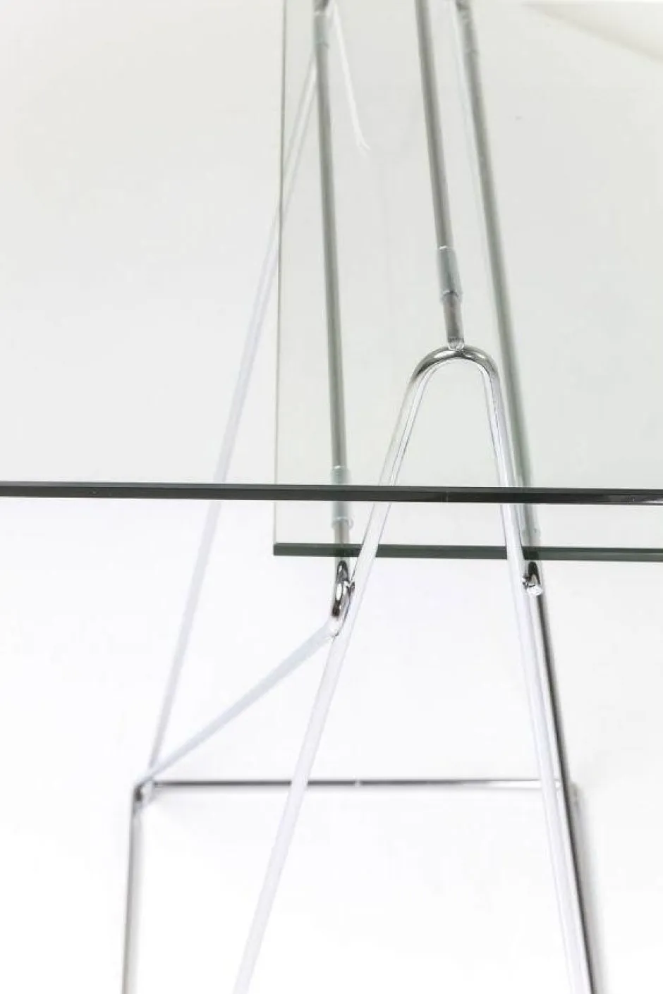 Biurko Polar 135x65 Cm Transparentne Blat 8 Mm*KARE Design Best