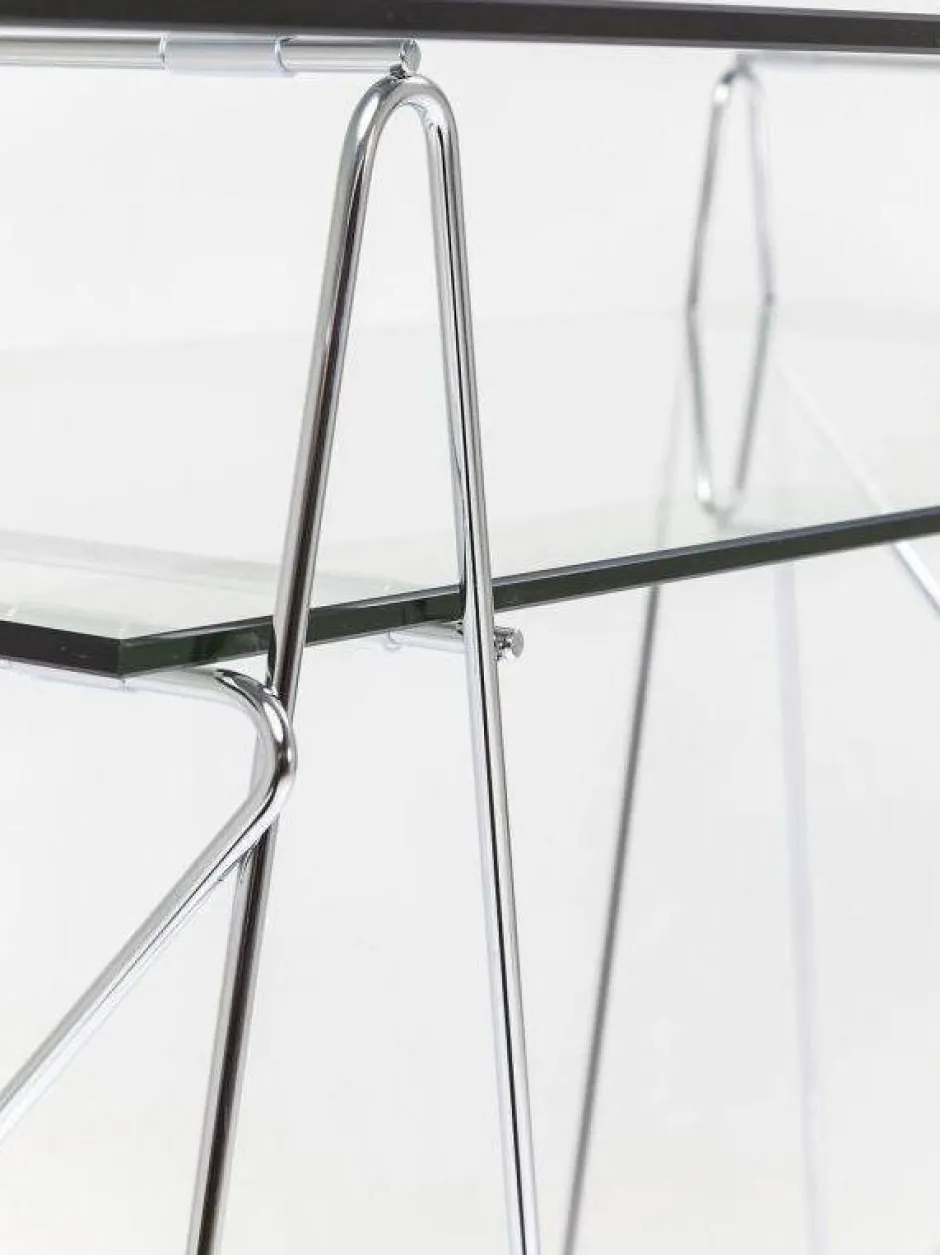 Biurko Polar 135x65 Cm Transparentne Blat 8 Mm*KARE Design Best