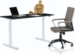 Biurko Smart 140x60 Cm Czarno-białe*KARE Design Online