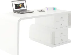 Biurko Snake Z Szufladami 150x70 Cm Białe*KARE Design Best