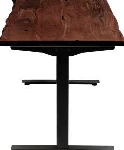 Biurko Z Elek. Regulacją Wysokości Harmony 180x90 Cm Akacja Brązowe - Nogi Czarne*KARE Design Discount