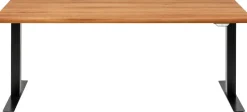 Biurko Z Elek. Regulacją Wysokości Symphony 180x90 Cm Dąb - Nogi Czarne*KARE Design Discount