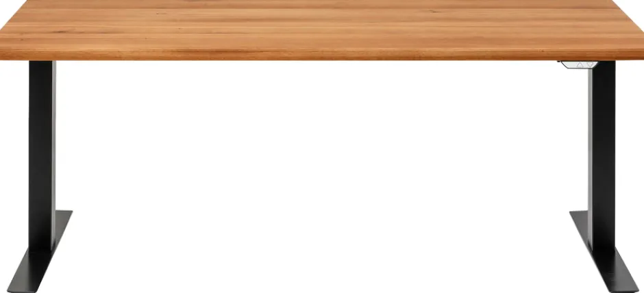 Biurko Z Elek. Regulacją Wysokości Symphony 180x90 Cm Dąb - Nogi Czarne*KARE Design Discount