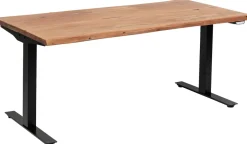 Biurko Z Elek. Regulacją Wysokości Harmony 200x100 Cm Akacja - Nogi Czarne*KARE Design Clearance
