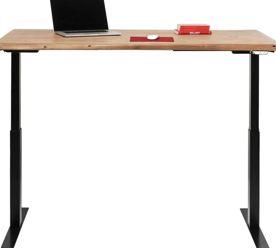 Biurko Z Elek. Regulacją Wysokości Harmony 160x80 Cm Akacja - Nogi Czarne*KARE Design Discount