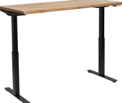 Biurko Z Elek. Regulacją Wysokości Harmony 160x80 Cm Akacja - Nogi Czarne*KARE Design Discount