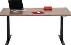 Biurko Z Elek. Regulacją Wysokości Symphony 160x80 Cm Brązowe - Nogi Czarne*KARE Design Best