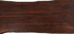 Blat Akacjowy Ciemnobrązowy Prostokątny Asymetryczny 200x100 Cm*KARE Design Clearance