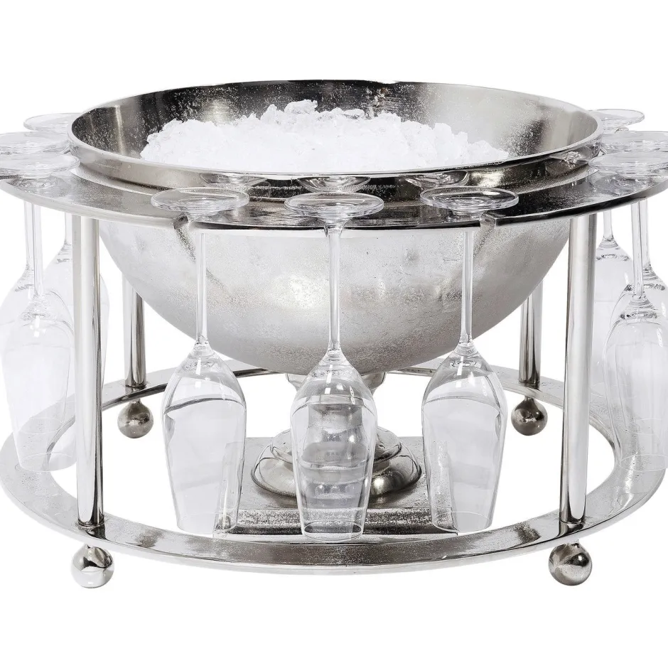 Cooler Do Butelek Champagne Time ∅61x38 Cm Srebrny*KARE Design Hot
