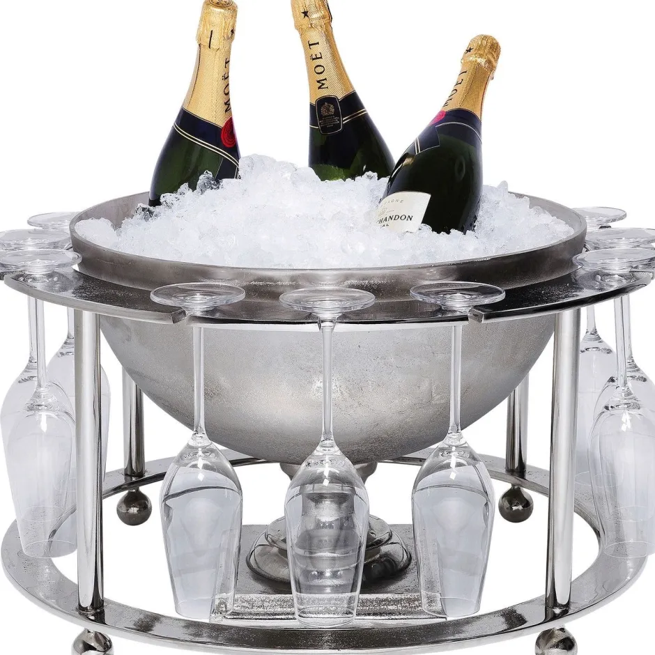 Cooler Do Butelek Champagne Time ∅61x38 Cm Srebrny*KARE Design Hot