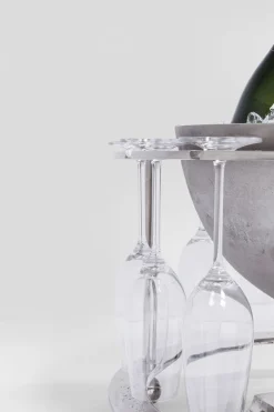 Cooler Do Butelek Champagne Time ∅61x38 Cm Srebrny*KARE Design Hot