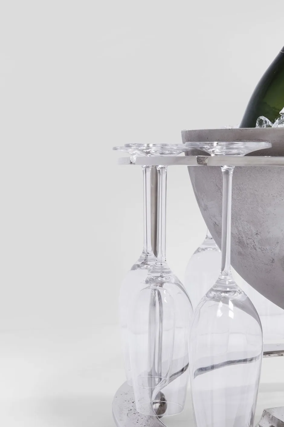 Cooler Do Butelek Champagne Time ∅61x38 Cm Srebrny*KARE Design Hot