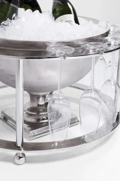 Cooler Do Butelek Champagne Time ∅61x38 Cm Srebrny*KARE Design Hot