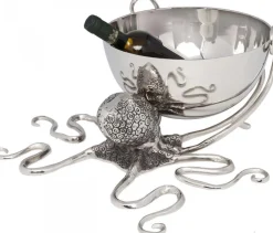 Cooler Do Butelek Octopus 46x26 Cm Srebrny*KARE Design Best