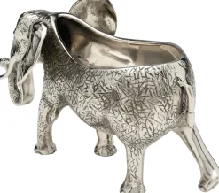 Cooler Do Wina Lub Szampana Srebrny Z Aluminium Motyw Słonia 38x23 Cm*KARE Design Outlet