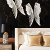 Dekoracja ścienna Angel Wings 61x106 Cm Srebrna*KARE Design Best