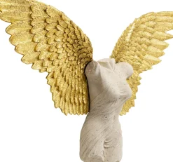 Dekoracja ścienna Anioł Stróż Złote Skrzydła Kobieta 124x71 Cm*KARE Design