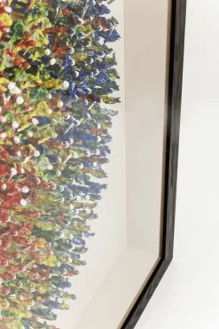 Dekoracja ścienna Colour Explosion 120x120 Cm Kolorowa*KARE Design Clearance