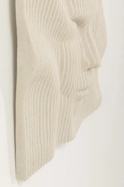 Dekoracja ścienna 3D Beżowa Motyw Twarzy 60x60 Cm*KARE Design Outlet