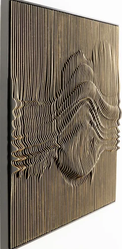 Dekoracja ścienna 3D Drewno I MDF 100x100 Cm*KARE Design Discount