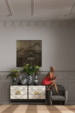 Dekoracja ścienna 3D Drewno I MDF 100x100 Cm*KARE Design Discount