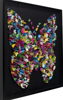 Dekoracja ścienna Farfalla 120x120 Cm Kolorowa*KARE Design Online
