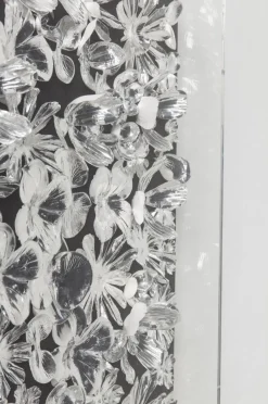 Dekoracja ścienna Frame Flower 100x100 Cm Srebrna*KARE Design Discount