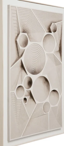 Dekoracja ścienna Geometryczna 3D 80x120 Cm*KARE Design Hot