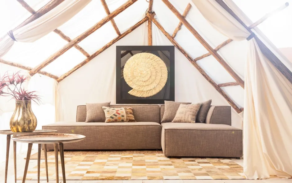 Dekoracja ścienna Golden Snail 120x120 Cm Czarno-złota*KARE Design Discount