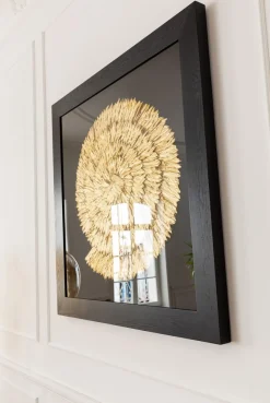 Dekoracja ścienna Golden Snail 120x120 Cm Czarno-złota*KARE Design Discount
