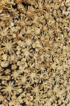 Dekoracja ścienna Gold Flower 120x120 Cm Złota*KARE Design Online