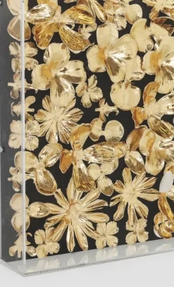 Dekoracja ścienna Gold Flower 120x120 Cm Złota*KARE Design Online