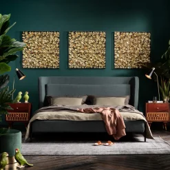 Dekoracja ścienna Gold Flower 80x80 Złota*KARE Design Hot