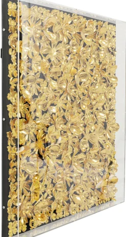 Dekoracja ścienna Gold Flower 80x80 Złota*KARE Design Hot