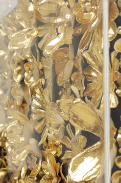 Dekoracja ścienna Gold Flower 80x80 Złota*KARE Design Hot