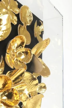 Dekoracja ścienna Gold Flower 60x60 Cm*KARE Design