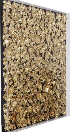 Dekoracja ścienna Gold Leaf 120x120 Cm Złota*KARE Design Online