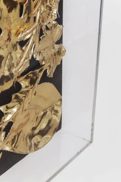 Dekoracja ścienna Gold Leaf 120x120 Cm Złota*KARE Design Online