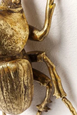 Dekoracja ścienna Herkules Beetle 27x41 Cm Złota*KARE Design Online