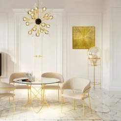 Dekoracja ścienna Illumino 80x80 Cm Złota*KARE Design New