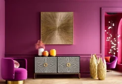 Dekoracja ścienna Illumino 120x120 Cm Złota*KARE Design Sale