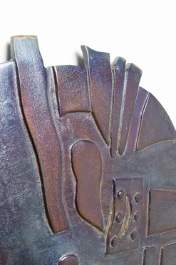 Dekoracja ścienna Kala Ø45 Cm Antracytowa Antyczna*KARE Design Discount