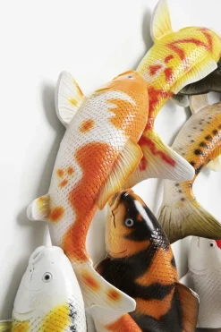 Dekoracja ścienna Kolorowa Ryba Koi Włókno Szklane Ø102 Cm*KARE Design Best
