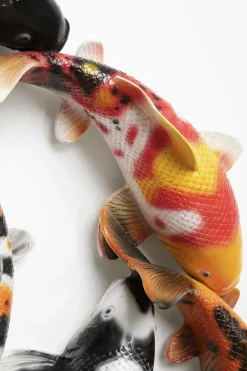 Dekoracja ścienna Kolorowa Ryba Koi Włókno Szklane Ø102 Cm*KARE Design Best