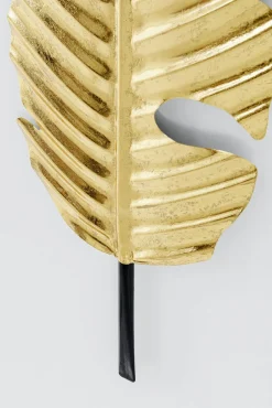 Dekoracja ścienna Leaf 26x92 Cm Złota*KARE Design Sale