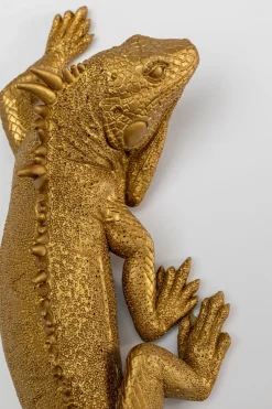 Dekoracja ścienna Lizard 11x31 Cm Złota*KARE Design Discount