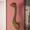 Dekoracja ścienna Ostrich 19x72 Cm Złota*KARE Design New