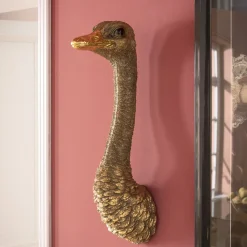 Dekoracja ścienna Ostrich 19x72 Cm Złota*KARE Design New