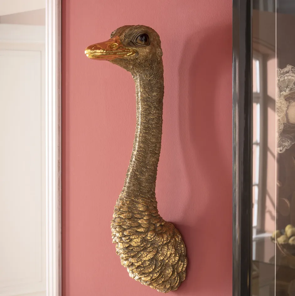 Dekoracja ścienna Ostrich 19x72 Cm Złota*KARE Design New