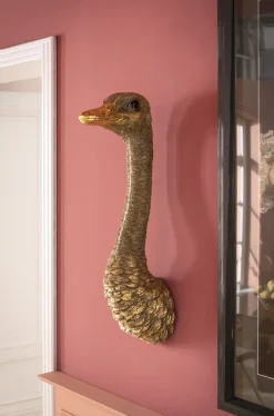 Dekoracja ścienna Ostrich 19x72 Cm Złota*KARE Design New